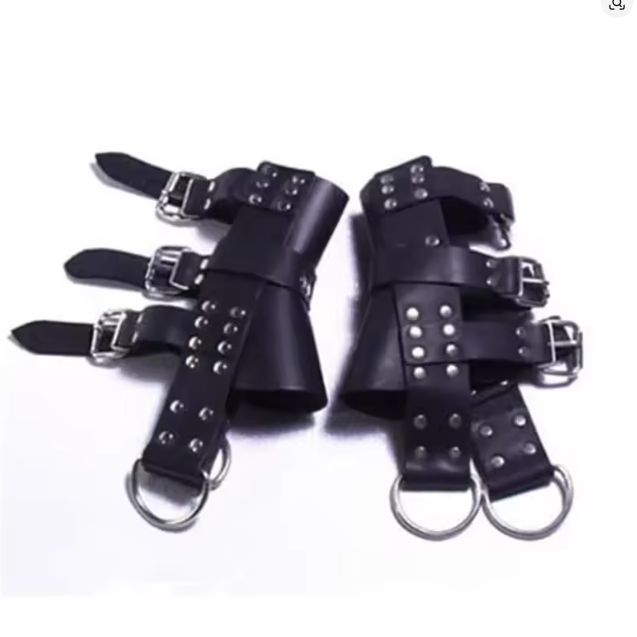 Black Adult Products Manufacturer Erotic Products Suspension Foot Restraints Hanging Stainless Steel Handcuffs and Leg Cuffs