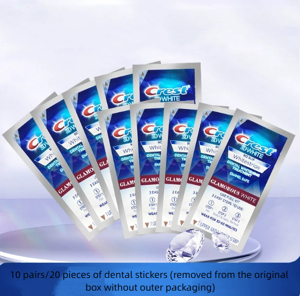 Crest 3D White Enhanced Teeth Whitening and Staining Removal Quick for Yellow Teeth