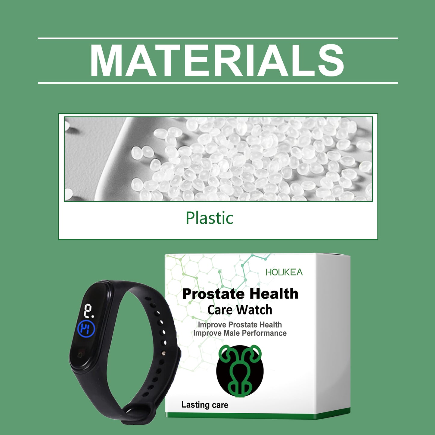 Houkea Men's Body Care Watch Enhances Daily Comfort Care Men's Body Exercise Watch