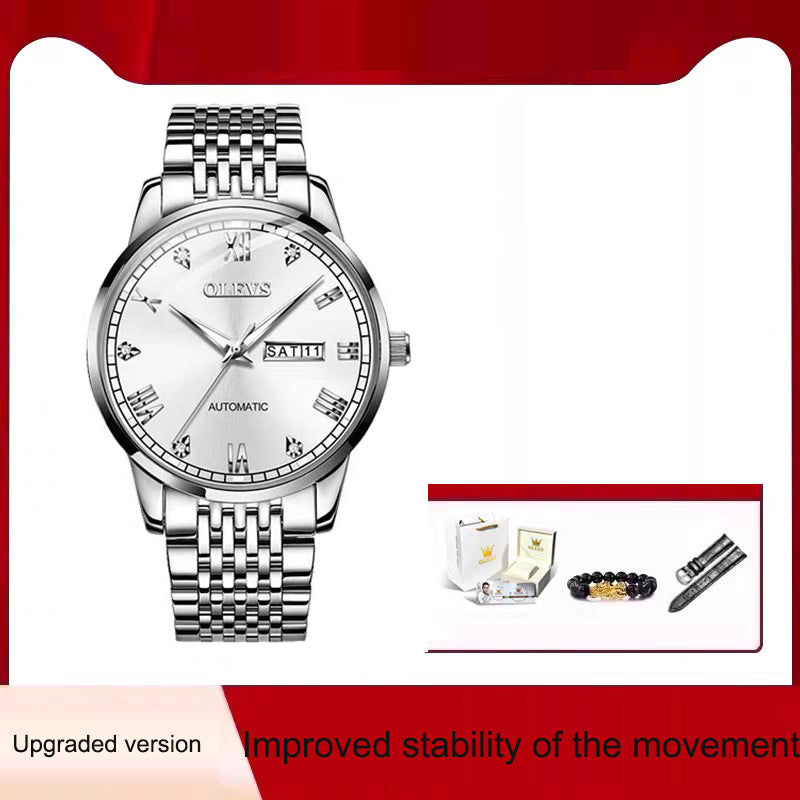 Men's Watch Men's Mechanical Watch Fully Automatic Simple Wind Waterproof Night Light Watch