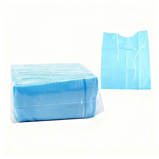 Dental disposable scarves chest scarves lace up laminated paper beauty protective pads