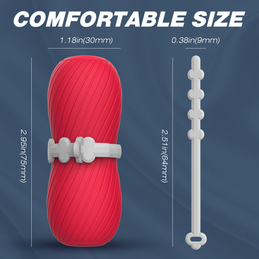 Sihande S367 Dual-Channel Adjustable Elastic Band Internal Spiral Texture Stimulating Male masturbator