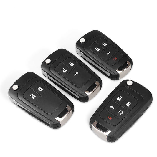 Flip Folding Remote car Key Shell For Chevrolet Cruze Epica Lova Camaro Impala 2 3 4 5 Button HU100 Blade