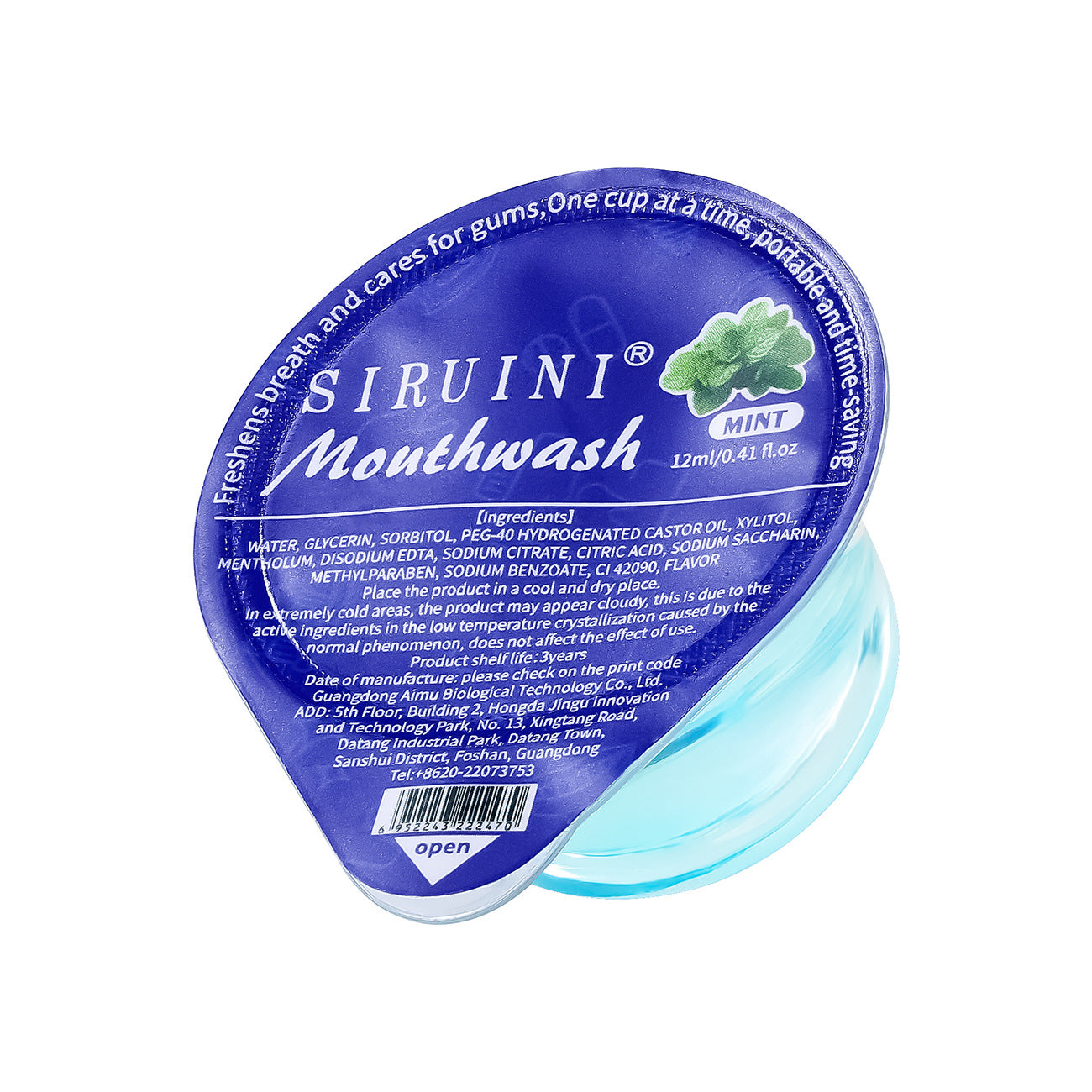 Portable Oral Care Solution in Jelly Cups - Disposable Independent Packaging for Travel and Accommodation