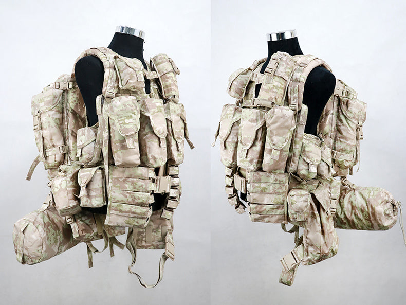 Cold War direct-purchased Russian military-issued 3rd-gen 6sh117 desert KSOR digital camo tactical vest