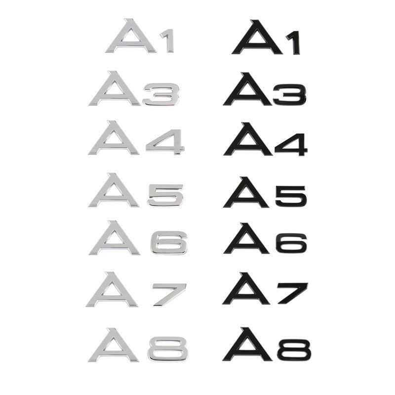 Suitable for Audi logo A3A4A5A6L A8LA4L, rear badge, and car sticker logo