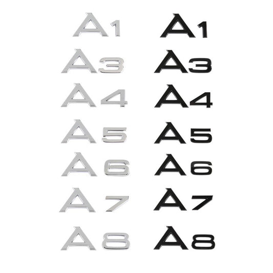 Suitable for Audi logo A3A4A5A6L A8LA4L, rear badge, and car sticker logo