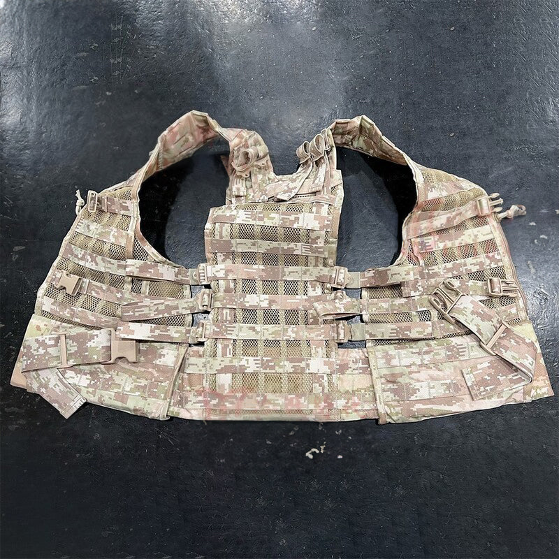 Cold War direct-purchased Russian military-issued 3rd-gen 6sh117 desert KSOR digital camo tactical vest