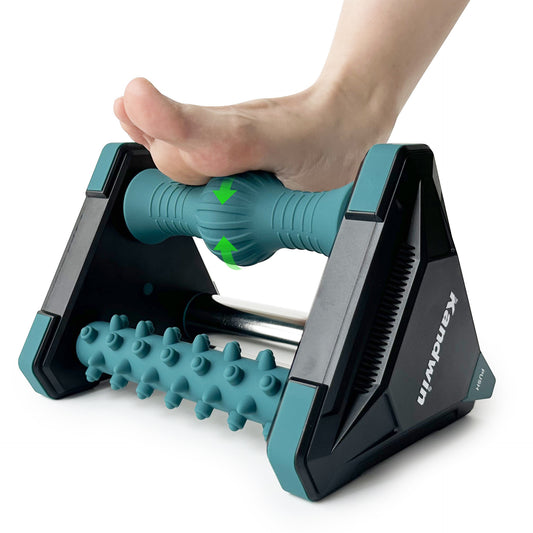 Foot massager with ice compress to relieve plantar fascia and foot pain Three in one massage for foot and heel pain