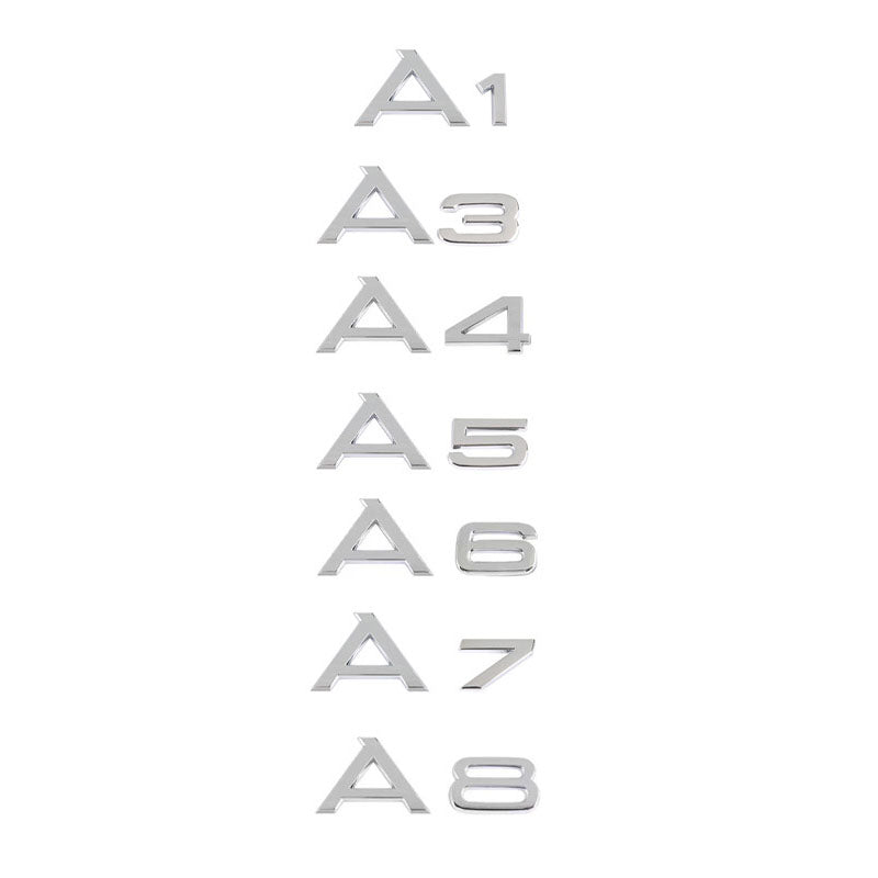 Suitable for Audi logo A3A4A5A6L A8LA4L, rear badge, and car sticker logo