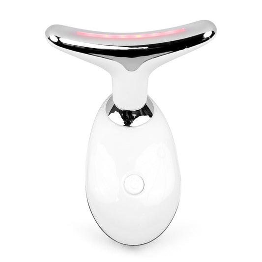 Neck beauty device vibration massage neck wrinkle device lifting neck and facial color light introduction beauty device