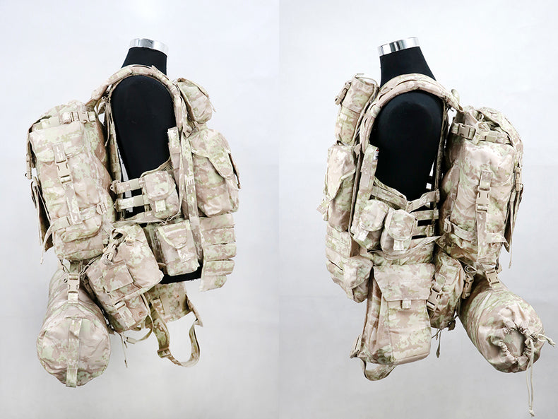 Cold War direct-purchased Russian military-issued 3rd-gen 6sh117 desert KSOR digital camo tactical vest