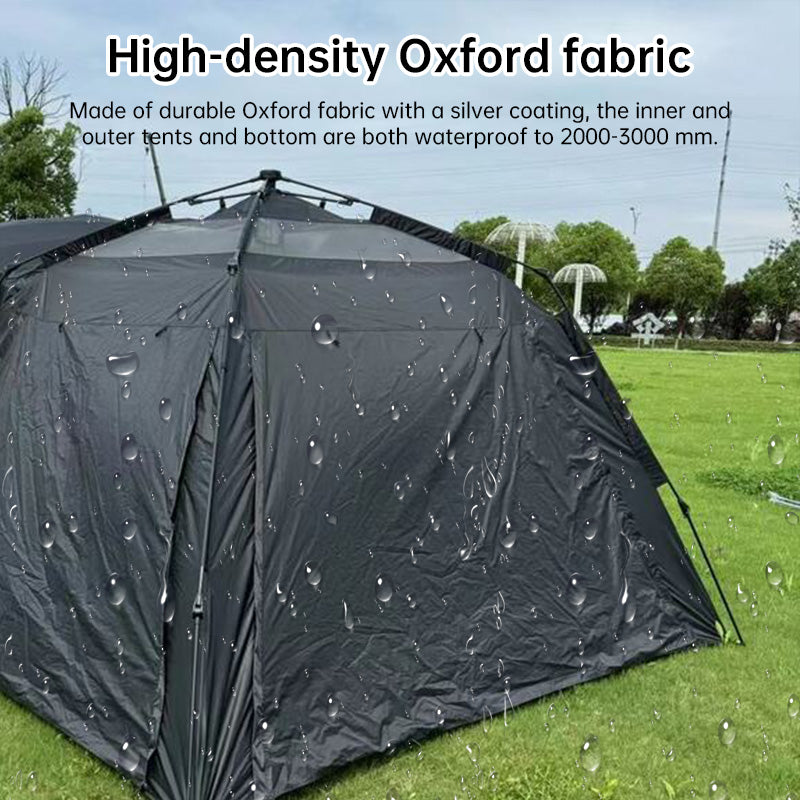Outdoor Automatic Portable Tent – Fake Double-Layer, Quick Open & No-Setup for Camping, Beach, Car Tail